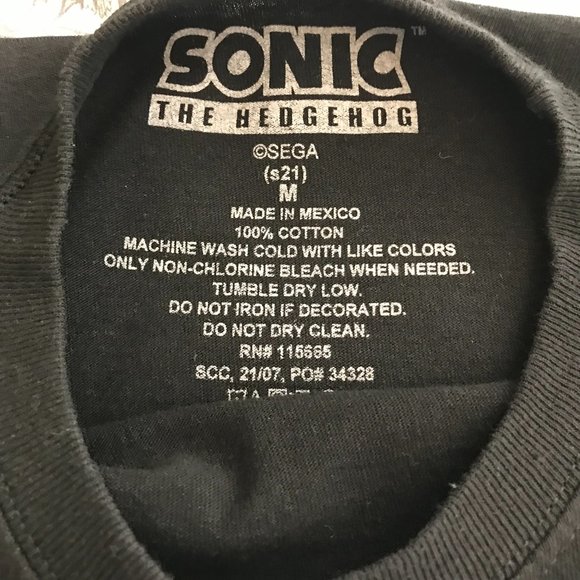 🏃🏻‍♂️‍➡️Kids S/S T-Shirt Sonic the Hedgehog | Black | Medium - Picture 7 of 8